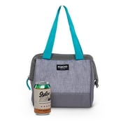 Igloo Leftover Tote Cooler Bag, 9 Can Capacity, Gray, Insulated Softside Cooler Bag Keeps Food and Drinks Cold