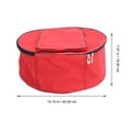 thumbnail image 2 of LOLIPPYY Sac de Caisse Claire Rouge pour Tambours de 13 14 Pouces avec Style Portable et Protection 1Pcs, 2 of 6