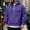Purple, variant on Zylanna Men's Hooded Sweatshirts with Pockets, Half-Zip Casual Solid Color Soft & Warm Sport Hoodies Pullover for Men Black