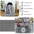 thumbnail image 5 of Ultrug Area Rugs for Bedroom Rug for Living Room Nursery Decor Fluffy Vintage Carpet,4'x6',Black, 5 of 7