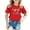 Red, variant on XEGLSBU Girls Tshirts 5-6 Years White Children Fashion Casual Print Round Neck Loose Short Sleeve T Shirt Top Green Size 6-7 Years