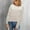 White, variant on Women's Sweater Clearance Knit Breathable Sweater Crewneck Crew Neck Sweater Prime Sales Day