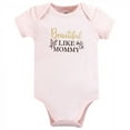 thumbnail image 3 of Hudson Baby Infant Girl Cotton Bodysuits, Mom Dad Toile, 9-12 Months, 3 of 5
