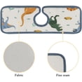 thumbnail image 3 of GZHJMY 3PCS Faucet Absorbent Mat, Cute Dinosaurs Cool Washable Sink Splash Guard Drip Catcher, Kitchen Bath Countertop Microfiber Sink Drying Mats for Kitchen, 3 of 7