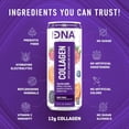 thumbnail image 5 of HYDRADNA Berry Punch Collagen Protein Sparkling Water, Sugar-Free, Keto-Friendly, Gluten-Free, 12 Pack, 12 fl oz, 5 of 6