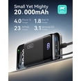 thumbnail image 5 of Power Bank INIU 20000mAh 45W Carga Rápida con Cable USB-C, 5 of 5