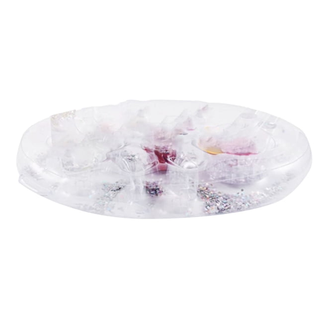 Porte-boisson Flottant Gonflable Porte-Boisson Flottant Premium pour Piscine, Accessoires de Spa Refroidisseur Table Bar Plateau, 1 * Porte-Boisson Flottant, Blanc