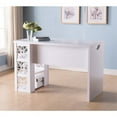 thumbnail image 2 of Smart Home Furniture 3-Shelf Contemporary Wood Desk in White, 2 of 3