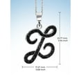 thumbnail image 5 of JewelersClub 1/4 CTW Black Diamond Initial Letter Pendant Necklace for Women | .925 Sterling Silver Z Alphabet Monogram Necklaces for Girls | Script Capital Letters | Personalized Jewelry Gift for Her, 5 of 5
