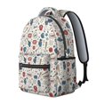 thumbnail image 2 of Baseball Players and Speech Bubbles Backpack for School, Cute School Bag with Adjustable Shoulder Straps and Padded Back, 15.3"x11"x7.1", 2 of 5