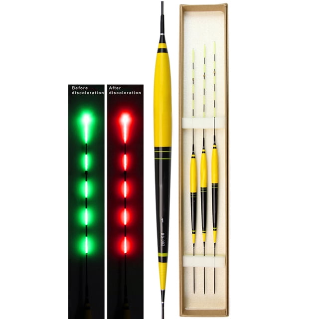 3 Pcs Bouée de Pêche Intelligente à LED Lumineuse Électronique