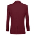 thumbnail image 5 of HBDesign Men's 2 Piece Linen Suit Slim Fit Summer Wedding Business Casual Blazer Pants Set, 5 of 7