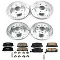 thumbnail image 3 of PowerStop Front and Rear Z23 Evolution Sport Carbon-Fiber Ceramic Brake Pad and Drilled & Slotted Rotor Kit Fits: TOYOTA Select Models K4342, 3 of 10