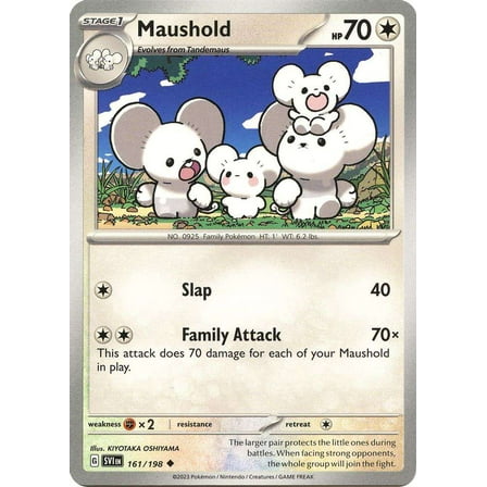 Pokemon Scarlet & Violet Base Set Uncommon Maushold #161