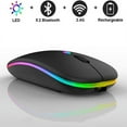 thumbnail image 2 of Bluetooth Rechargeable wireless Mouse for MacBook pro MacBook Air Mac Laptop Chromebook Windows Notebook MacBook HP PC DELL, 2 of 10