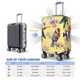 thumbnail image 4 of Gukieu Beautiful Bright Birds And Flowers Print Suitcase Protective Cover, Elastic Zipper Buckle Suitcase Protective Cover, Suitable for Travel, Business Trip-Large, 4 of 7