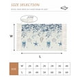 thumbnail image 2 of Blue Coastal Area Rug 3'x5',Summer Eucalyptus Leaves Beach Ocean Starfish Nautical Woven Cotton Tassels Kitchen Rugs,Non Slip Indoor Door Mat Throw Carpet for Entryway Living Room Laundry Room, 2 of 9
