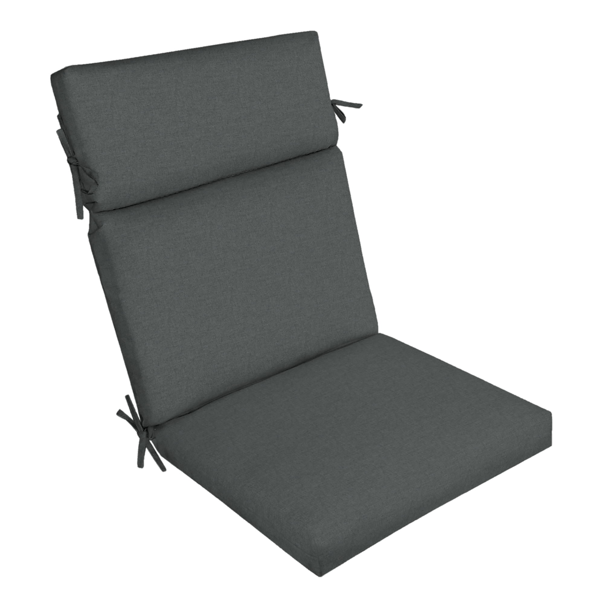 (3 pack) Better Homes & Gardens 44" L x 21" W Gray 1 Piece Rectangle Outdoor Chair Cushion