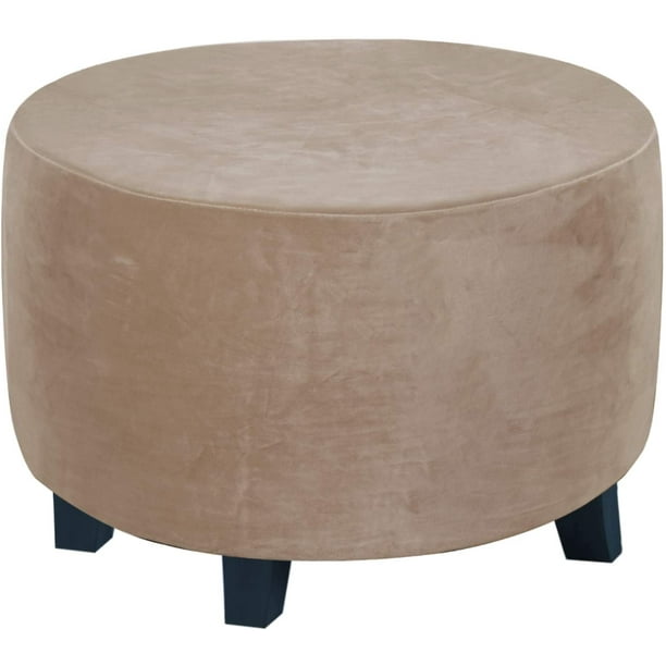 Round Ottoman Slipcover Covers, Large Round Ottoman Slipcover
