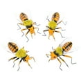 thumbnail image 2 of MasteelfCA 4Pcs Garden Bee Figurines Simulation Insect Decoration Gardening Supplies, 2 of 9