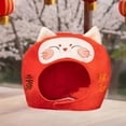 thumbnail image 1 of Cómodo Gorro De Peluche De Gato, Bonito Gorro De Peluche Para Juegos De Rol De Año Nuevo, 1 of 10