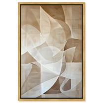 Scattered Thoughts Abstract Shapes Wall Art Canvas Wall Art by Art Remedy, Gold Floater Frame, 11.5" x 16.5"