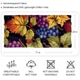 thumbnail image 2 of Thanksgiving Grapes Translucent Chiffon Yarn Silk Scarf - Light Breathable Material - 180*73 Size - Elegant and Stylish Accessory for Women, 2 of 6