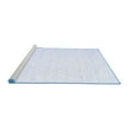 thumbnail image 2 of Ahgly Company Machine Washable Indoor Square Solid Blue Modern Area Rugs, 3' Square, 2 of 4