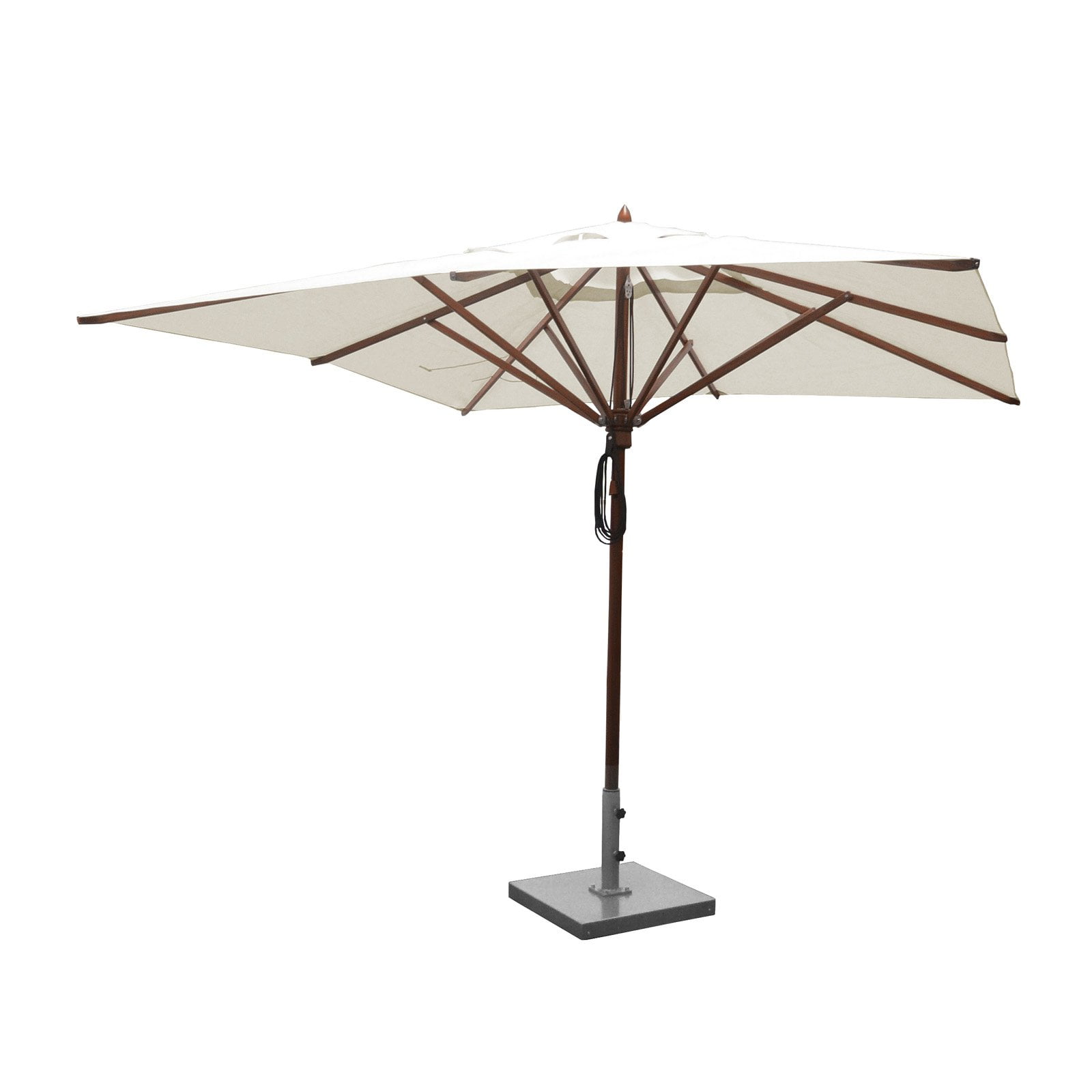 Greencorner Mahogany 10 x 10 ft. Square Patio Umbrella