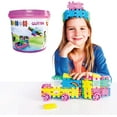 thumbnail image 5 of Clics Construction Toys for Children from 3 Years, Creative Educational Toys in a 175 Piece Set, Glitter Building Blocks for Girls, Montessori STEM Toys, Durable Toys Made from Recycled Material, 5 of 7