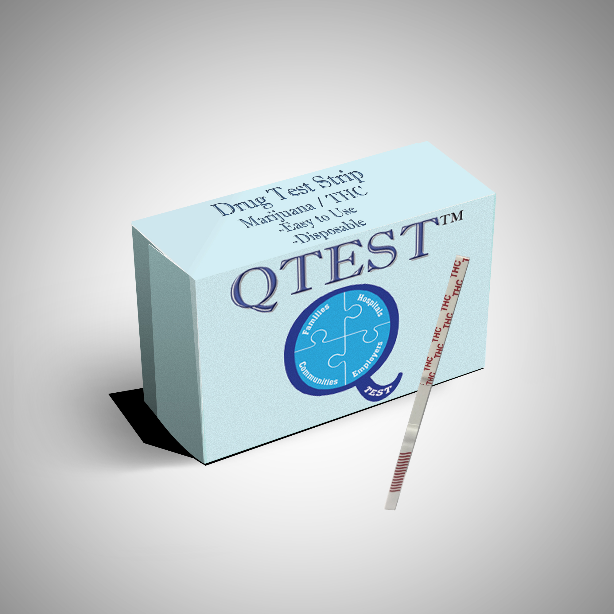 (100 pack) QTEST THC Urine Drug Test Strips Tests for