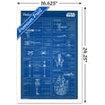 thumbnail image 3 of Star Wars: Saga - Rebel Blueprint Wall Poster, 14.725" x 22.375", Framed, 3 of 5
