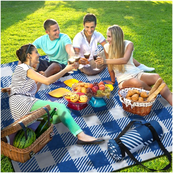 Manta de pícnic Bobo GrillKing, 203 x 203 cm, impermeable y resistente a la arena