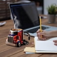 thumbnail image 5 of Semi Trailer Truck Coffee Mug - Stainless Steel Handmade Creative Car Shaped Cup with Lid, 16oz Travel Tumbler for Truck Drivers, Valentines Day Gift, Birthday| For Coffee Lovers on the Road, 5 of 6