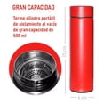 thumbnail image 3 of Termo Digital Inteligente Acero Inoxidable 500 Ml Rojo Genérica Pantalla Led, 3 of 3