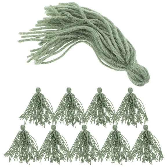 LOLIPPYY 10Pcs Olive Green Aquarium Fish Breeding Spawning Mops Natural Habitat for Fry Protection