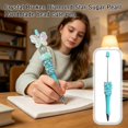 thumbnail image 3 of Cute Stationery Pen with Pearl Beads, Aesthetic Journal Pen for Women and Girls, Valentine Gift for Women and Girls, 1 Pack, 3 of 5