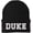 Black, variant on DUKE Embroidered Beanie Hat Knit Cuffed Winter Cap Skull Cap (NavyBlue)