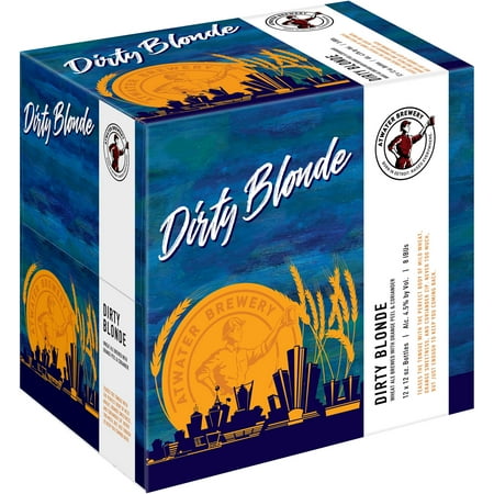 Atwater Dirty Blonde Wheat Ale Craft Beer, 4.5% ABV, 12 pack, 12-oz beer bottles