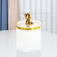 thumbnail image 6 of Makeup Cotton Swab Holder Dustproof with Lid Acrylic Cosmetic Organizer Clear, 6 of 8