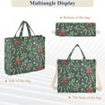 thumbnail image 6 of FORMRS Womens Corduroy Tote Bag Crossbody Shoulder Handbag with Pocket, Christmas Candy Cane, 6 of 7