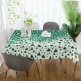 thumbnail image 3 of Yayeee Tablecloths 60" x 60" Rectangle Wrinkle Resistant Party Table Cover, Green and White Pattern, 3 of 8