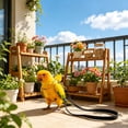 thumbnail image 6 of Yellow Escape-Proof Bird Harness Leash, Adjustable Soft Breathable Flying Vest for Parrots Cockatiel, Lightweight Outdoor Walking Rope with Wing Cover 79 Inch, 6 of 6