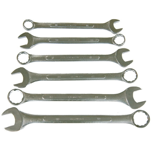 Valley 6pc Jumbo Metric Combination Wrench Set 35mm-50mm