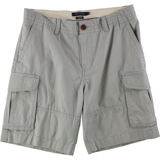 Tommy Hilfiger Hombre Helios Casual Cargo Shorts, Gris, 33 Tommy Hilfiger Carga