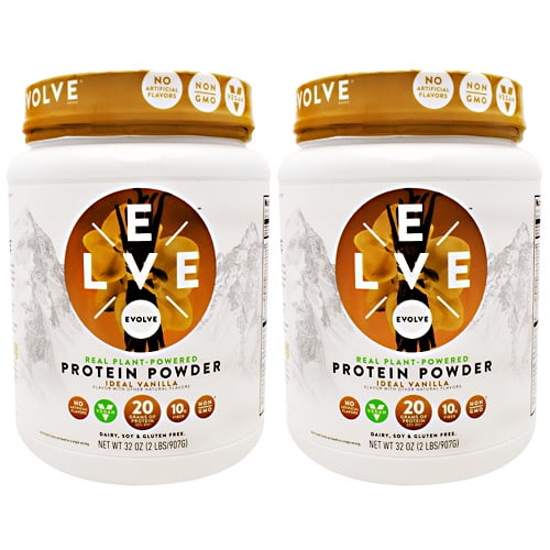 Evolve Protein Powder Ideal Vanilla 2 2 Lbs 907 G Containers Walmart Com Walmart Com