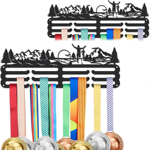 Soporte para medallas de carreras, colgador de pared para medallas de maratón, estante para premios de corredores y atletas.