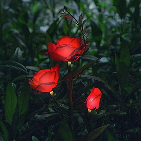 

Promotion Clearance 3LED Rose Flower Solar Led Light Garden Yard Lawn NightLight Lamp Landscape Garden Home Decoration Lights