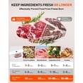 thumbnail image 5 of Vacuum Sealer Machine, Vacuum Sealer for  One-  Automatic, Easy-to-operate  Saver for Dry & Moist Foods, Compact Design  Suction Air Sealing System with 15 Vacuum Bags, 5 of 6