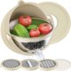 thumbnail image 1 of SCSYV 4-1 Colander with Mixing Bowl Set - for Kitchen, Food, Pasta And Rice Strainer, Fruit Cleaner, Veggie Wash, Salad Spinner, Apartment & Home Esse, 1 of 5